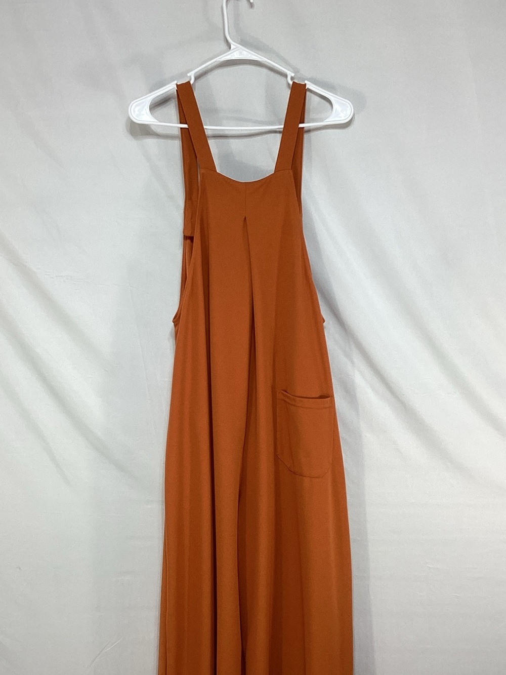 HALARA XL Rust Orange Wide-Leg Jumpsuit Overalls - Picture 4 of 11